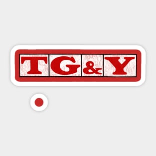 TG&Y Logo Design Sticker